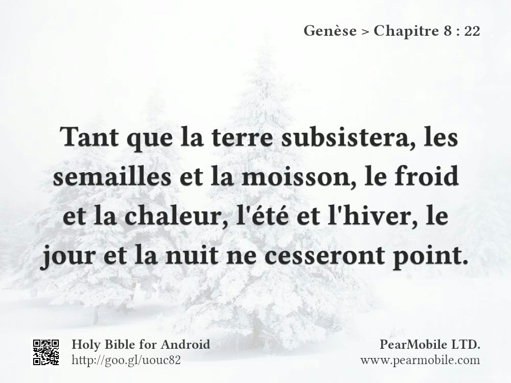 Genèse, Chapitre 8:22